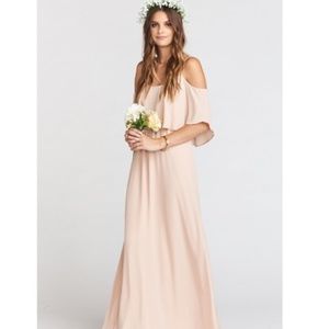 Show Me your Mumu blush pink‎ Caitlin Maxi Dress size L